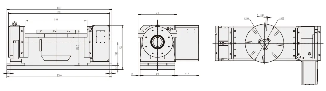 RTS500 CNC Rotary Table Specification