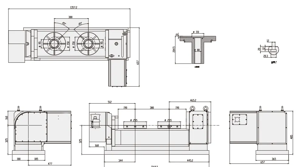 WT-S255-T2 CNC Rotary Table