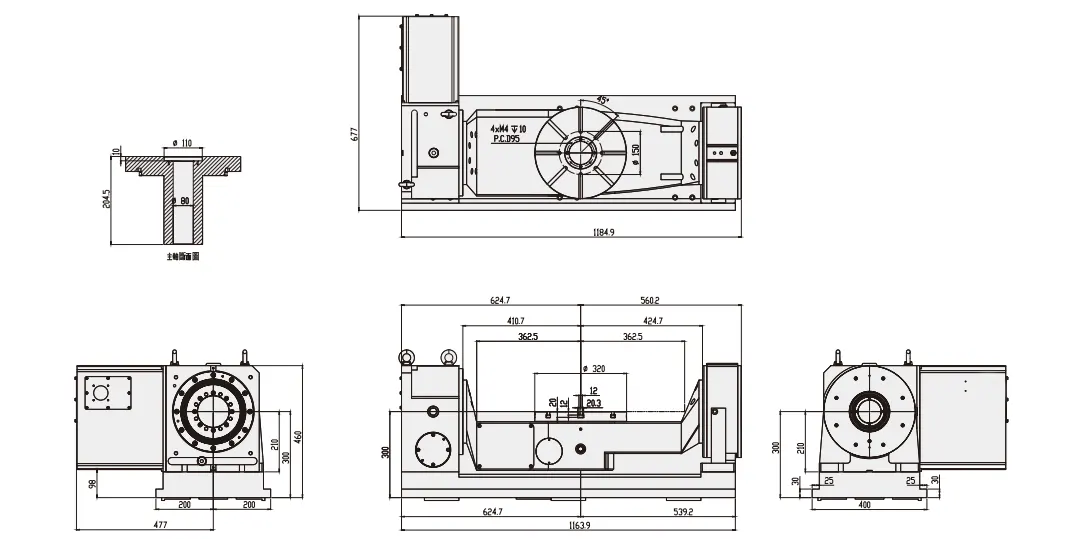 WT-SL320 CNC Rotary Table
