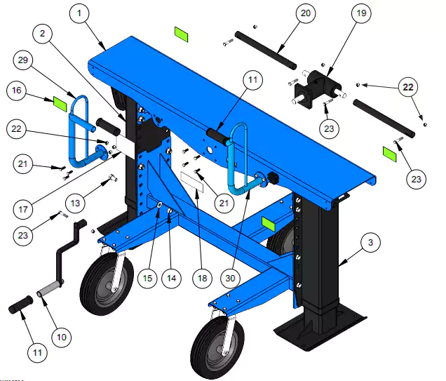 Trailer Stabilizer gearbox