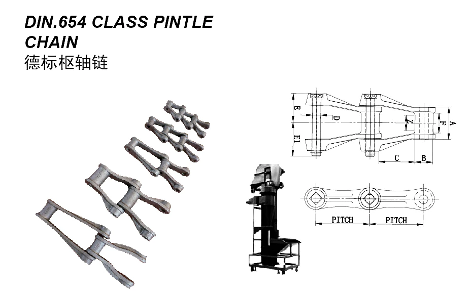 DIN 654 Class Pintle Chain