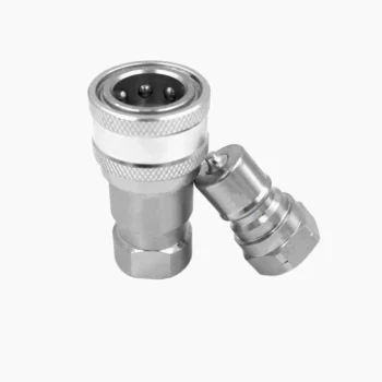 ISO-7241-B 1/4 inch BSP/NPT Thread Female/Male Steel/Bass Hydraulic Hose Quick Disconnect Couplers