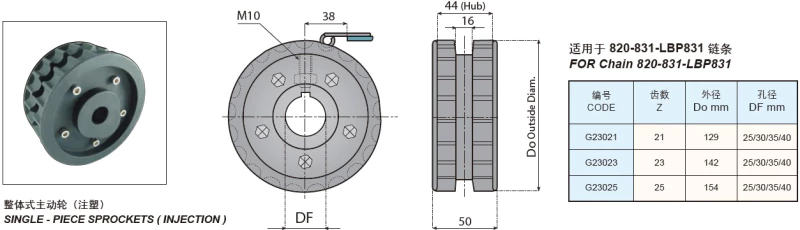 Plastic Flat Top Chain