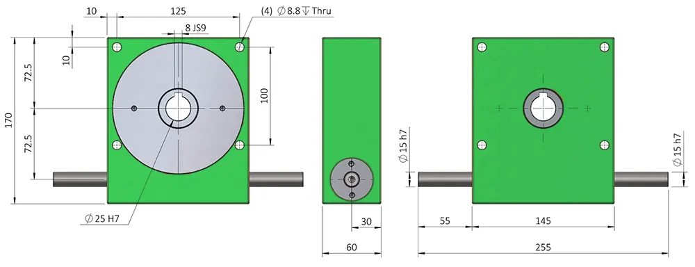 VRV030 Worm Gearbox Replacement of Ondrives & Rino P70