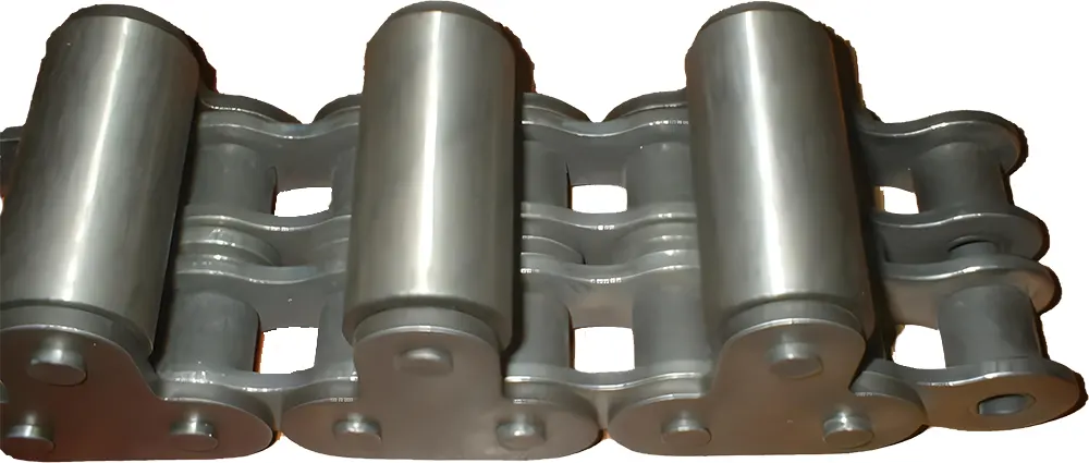 DS 60-TG-SS Double Strand Stainless Steel Conveyor Chains with Top Rollers Installation
