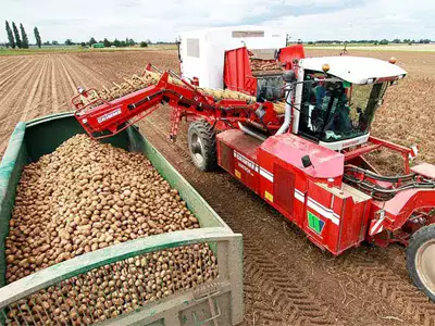 wheel drive Potato Harvester