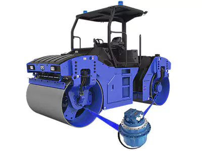 Wheel Drive for Tandem Roller